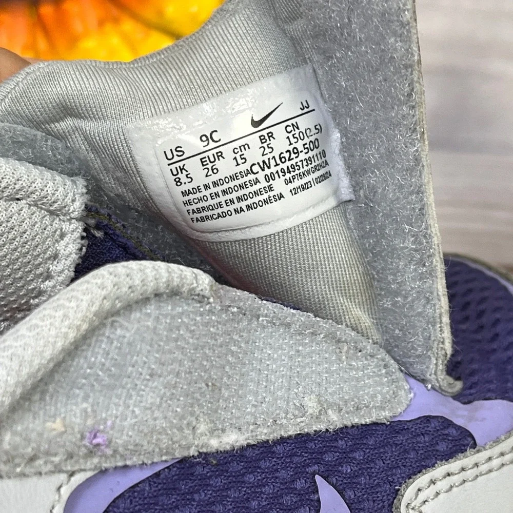 Nike Air Max Excee Toddler Sneakers Purple Grey CW1629-500 Size 9C